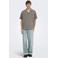 ONLY & SONS relaxed fit overhemd met linnen - taupe