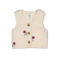 Feetje teddy gilet Afternoon Tea creme/berry/lila