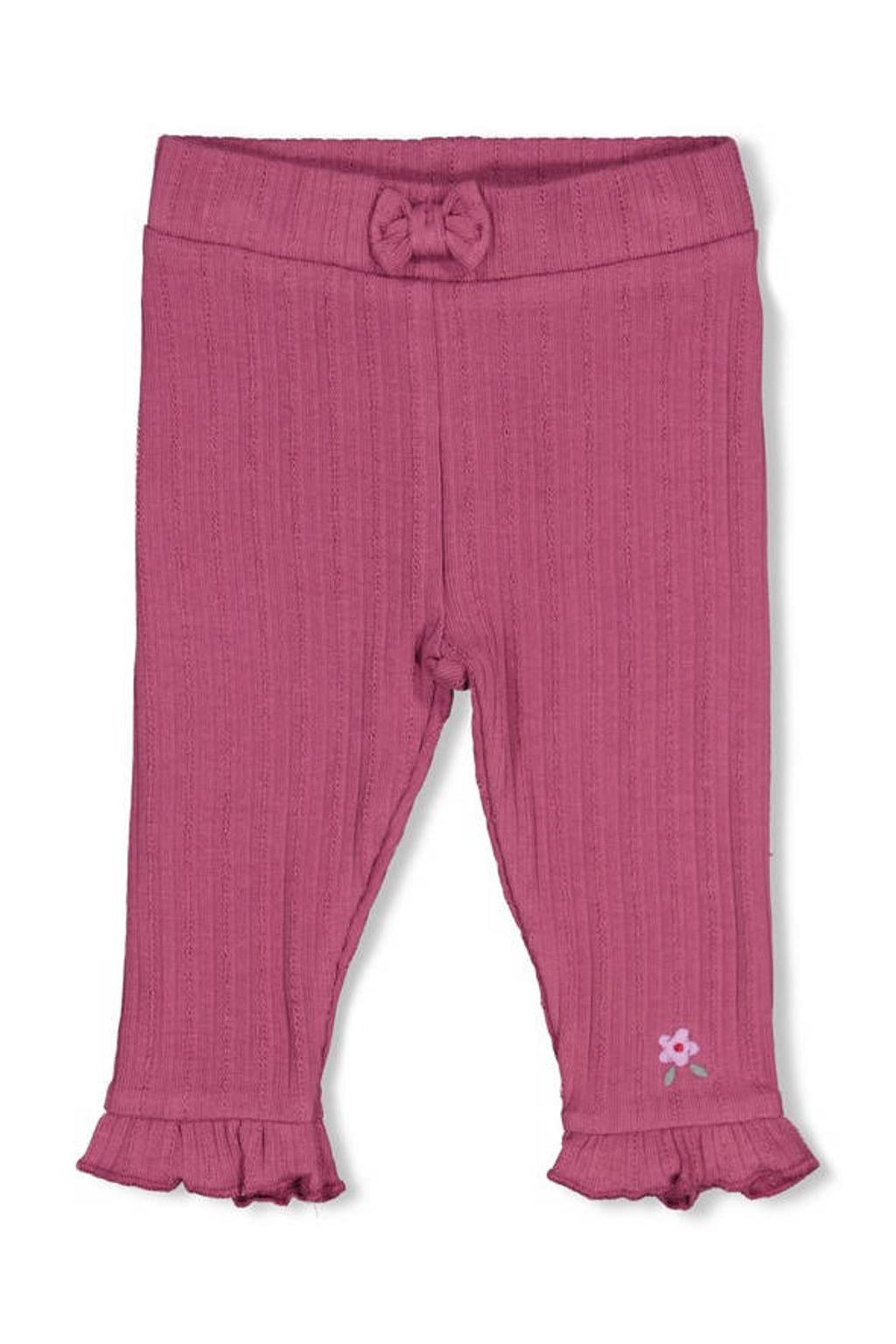 Fuchsia meisjes Feetje legging Afternoon Tea van stretchkatoen met slim fit, regular waist en effen