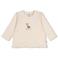 Feetje A-lijn longsleeve met ruches en print - ecru