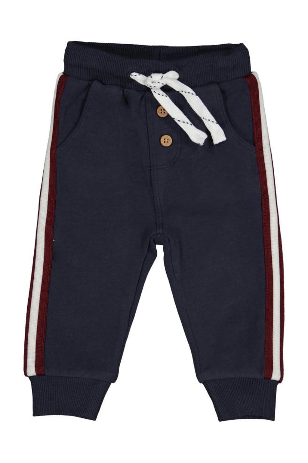 Feetje sweatpants Built for Fun - marineblauw/bordeaux/wit