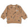 Feetje sweater met print - camel