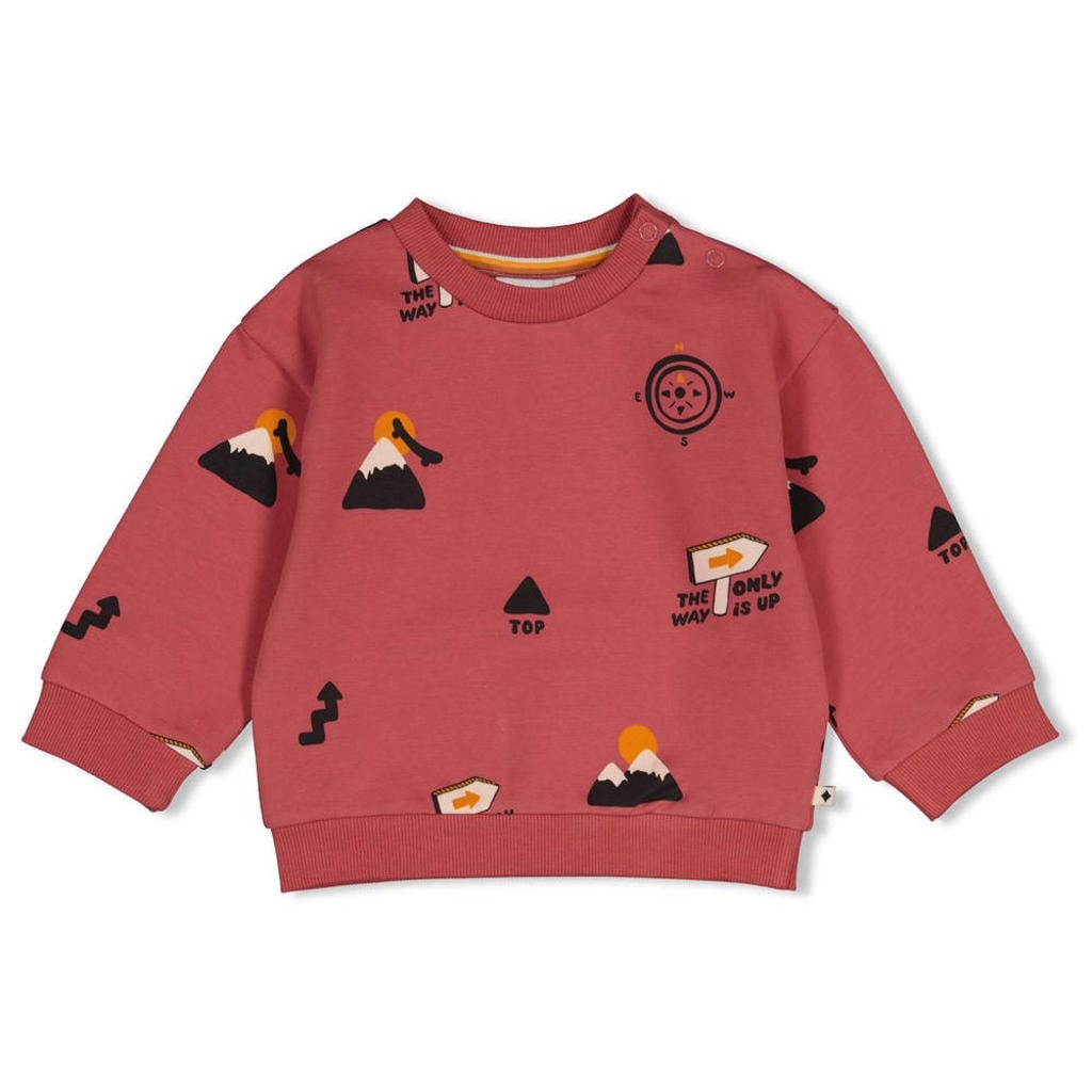 Feetje sweater Mountain Top rood
