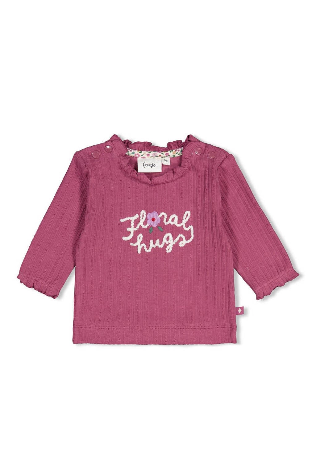 Feetje longsleeve Afternoon Tea fuchsia