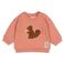 Feetje sweater Forest Garden - zalm