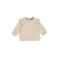 Feetje sweater My Little Love met hartjes - taupe