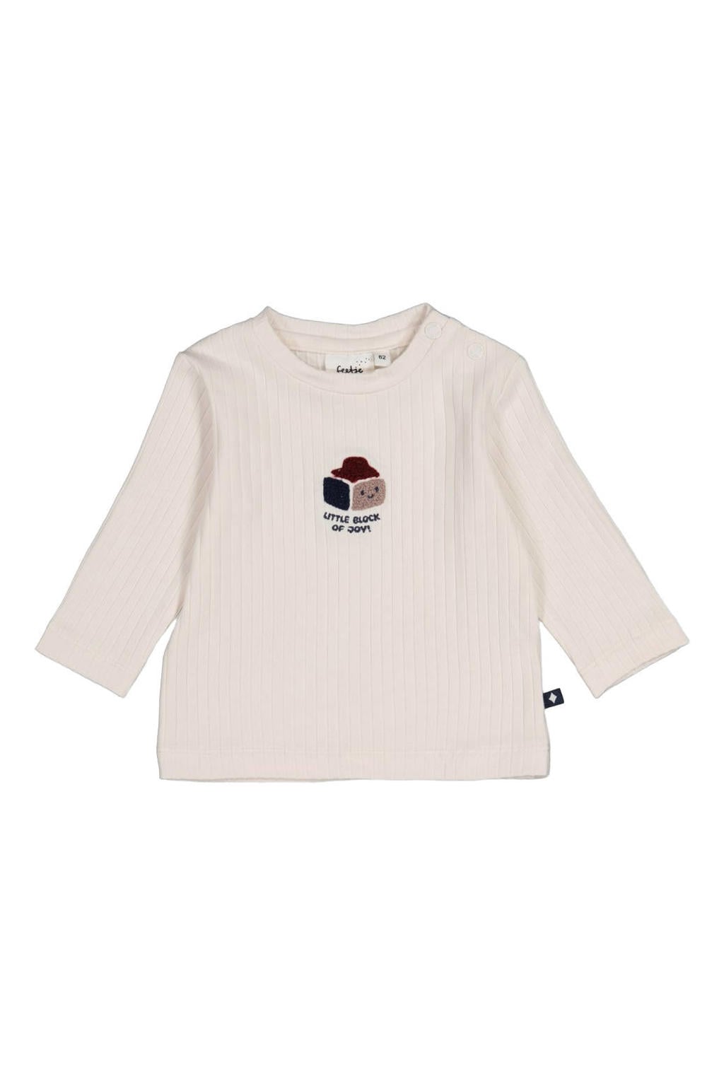 Feetje longsleeve Built for Fun met print - offwhite