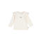 Feetje longsleeve My Little Love met tekst en ruches - offwhite