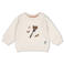 Feetje sweater Pasta Party ecru/antraciet/camel