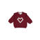 Feetje sweater My Little Love - bordeaux/wit