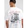 America Today oversized T-shirt met backprint - offwhite