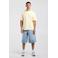 America Today oversized T-shirt met backprint - lichtgeel