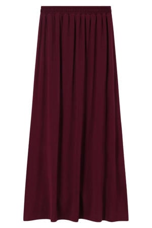 modal midi rok - donkerrood