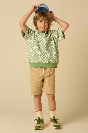 T-shirt met print - groen