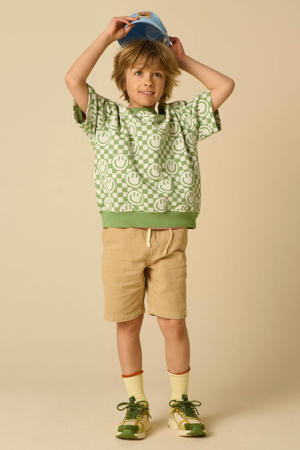 T-shirt met print - groen