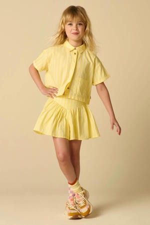 gestreepte blouse - geel