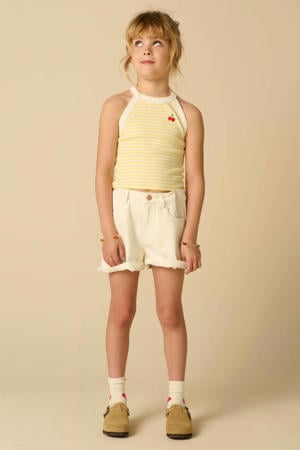 denim short - wit