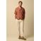 Sissy-Boy linnen regular fit overhemd met print - donkerrood