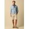 Sissy-Boy linnen regular fit overhemd - lichtblauw