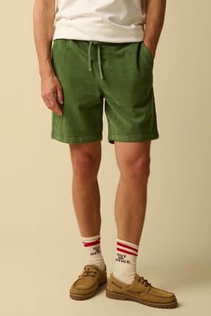 relaxed fit korte broek - donkergroen
