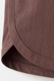 thumbnail: Mango straight leg casual short - roodbruin