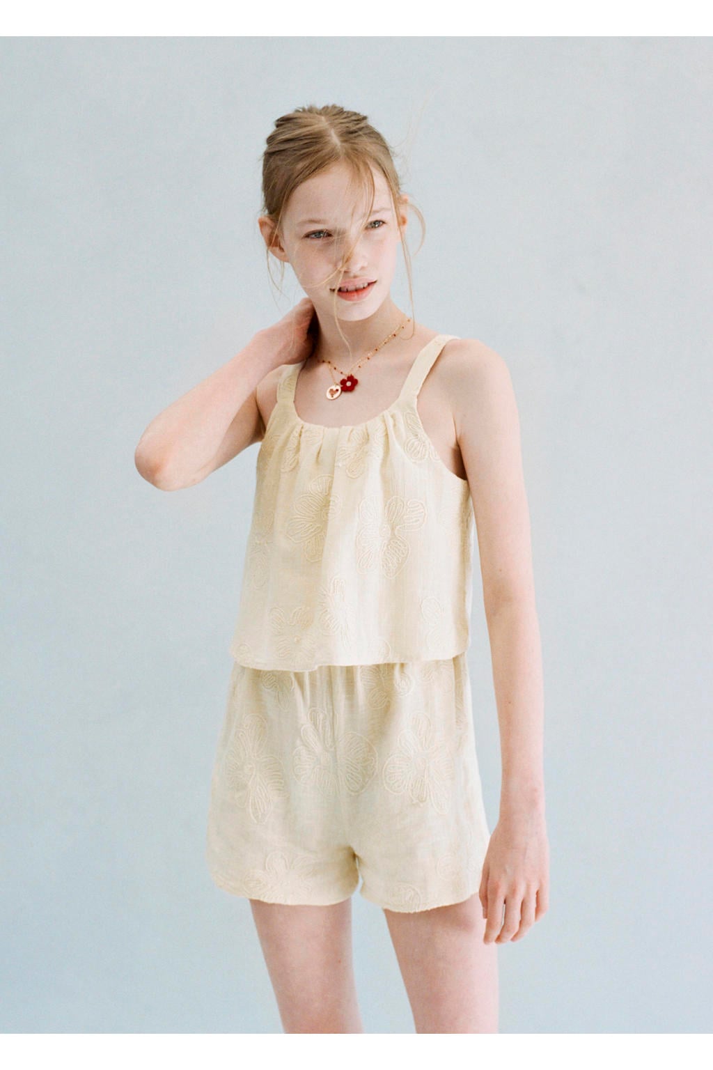 Mango Kids playsuit - beige