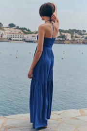 thumbnail: MANGO TEEN maxi halterjurk - marineblauw
