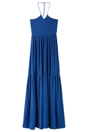 maxi halterjurk - marineblauw