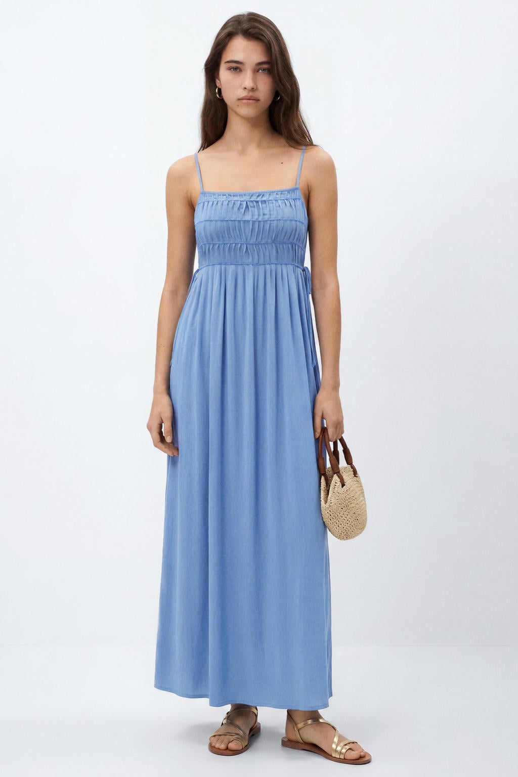 MANGO TEEN maxi jurk - blauw