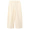 Mango wide leg broek met linnen - beige