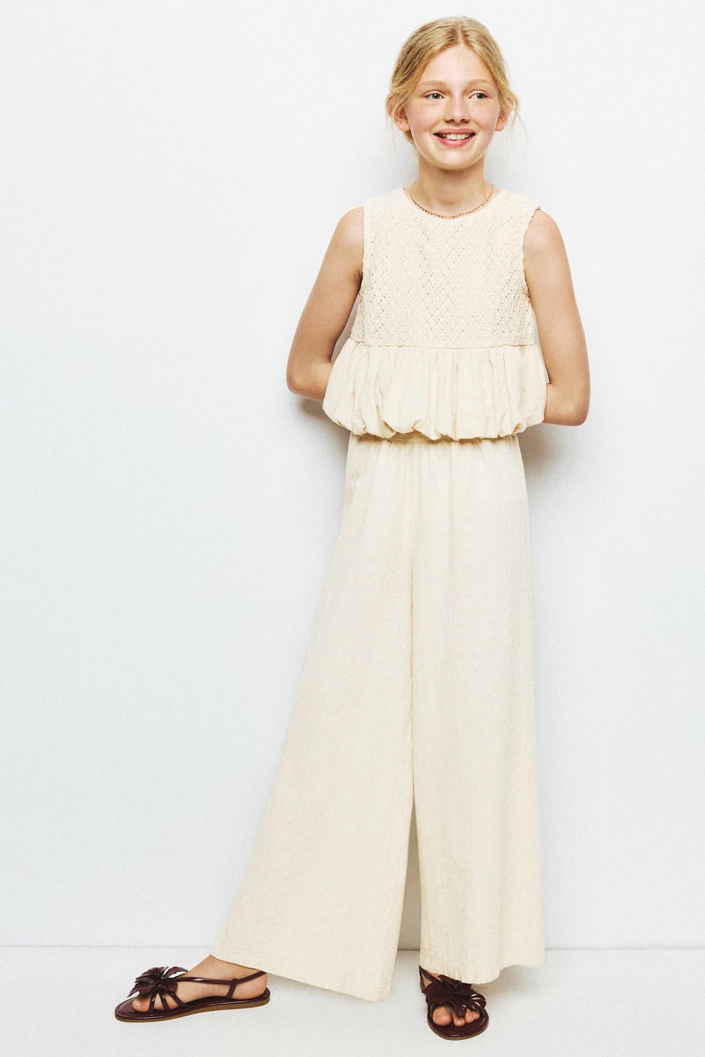 Mango Kids casual broek - beige