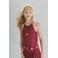 Mango Kids haltertop met sterren - donkerrood