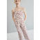 Mango Kids gebloemde jumpsuit - donkerrood