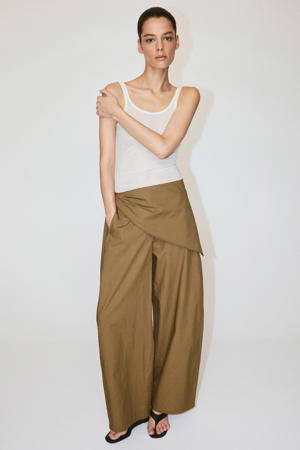 barrel broek - kaki