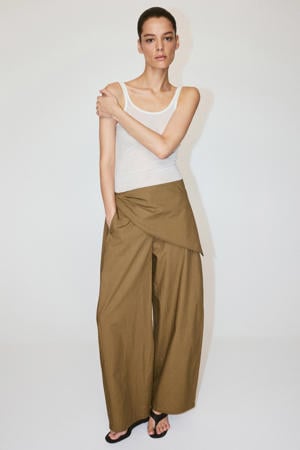 barrel broek - kaki