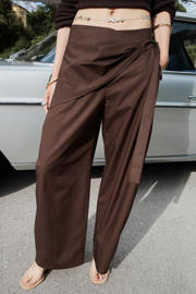 thumbnail: Mango barrel broek - bruin