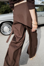 thumbnail: Mango barrel broek - bruin