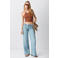 MANGO TEEN cropped top met smockwerk en print - donkeroranje