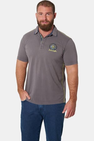 regular fit polo +FIT Collectie, Plus Size - grijs