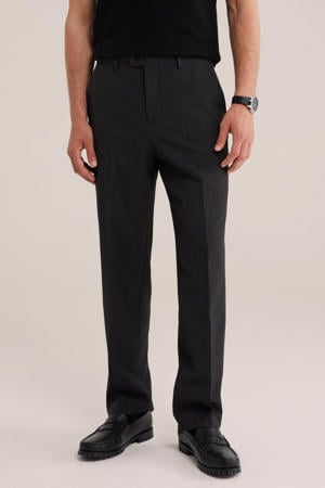 straight leg pantalon - antraciet