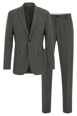 slim fit colbert - donkergroen