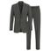 WE Fashion slim fit kostuum - donkergroen