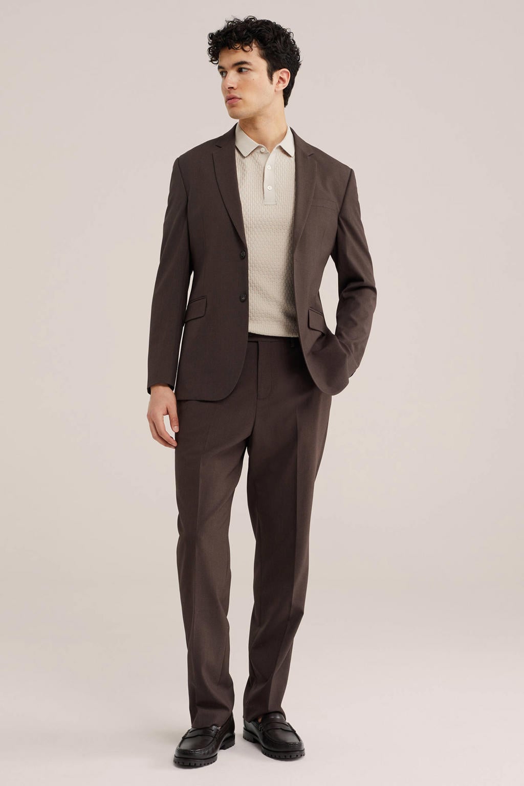 WE Fashion colbert bruin