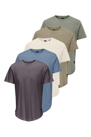 regular T-shirt multi - (set vanÂ 5)