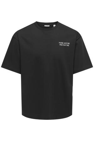 oversized T-shirt zwart