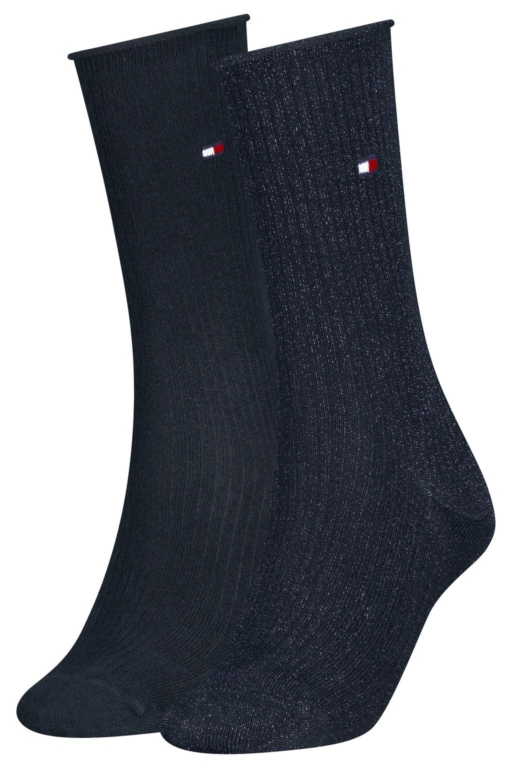 Tommy Hilfiger sokken met lurex - set van 2 donkerblauw