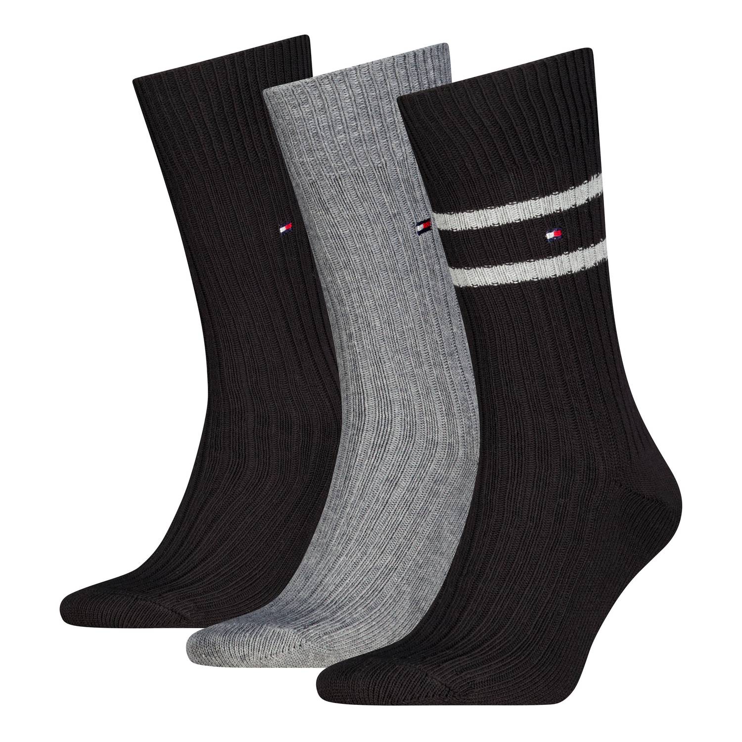 Tommy Hilfiger giftbox sokken set van 3 zwart