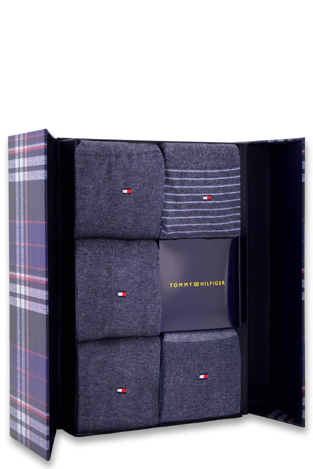 Tommy Hilfiger giftbox sokken - set van 5 donkerblauw