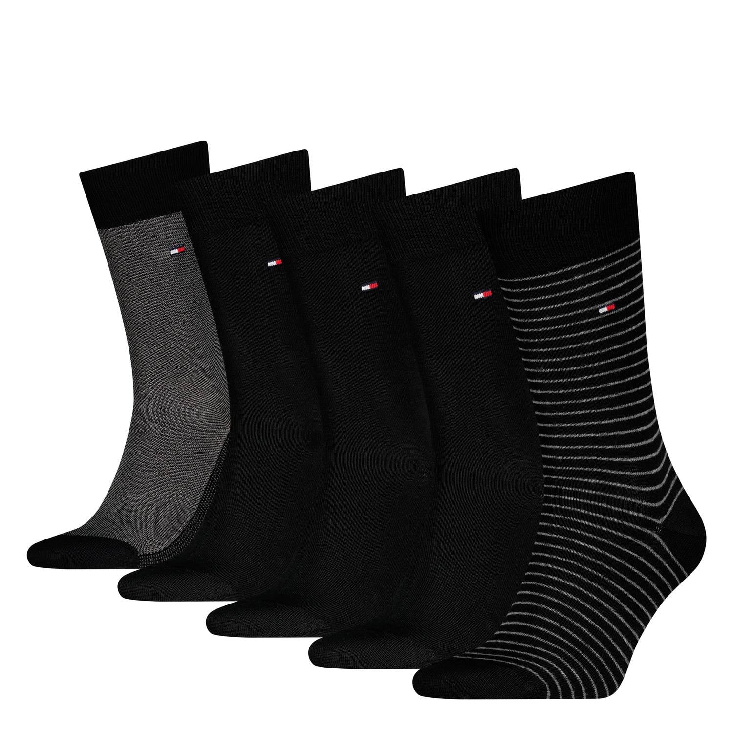 Tommy Hilfiger giftbox sokken set van 5 zwart