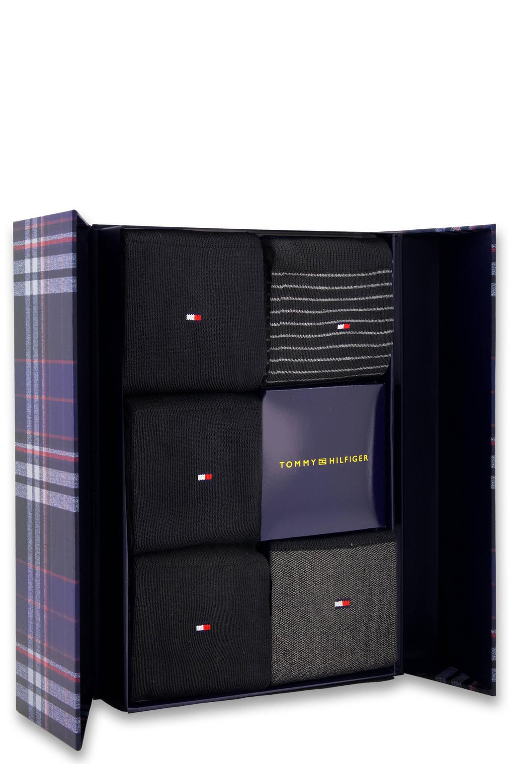 Tommy Hilfiger giftbox sokken - set van 5 zwart